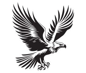  Flying eagle vector illustration
