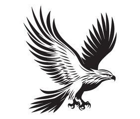  Flying eagle vector illustration