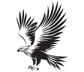  Flying eagle vector illustration