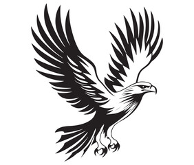  Flying eagle vector illustration