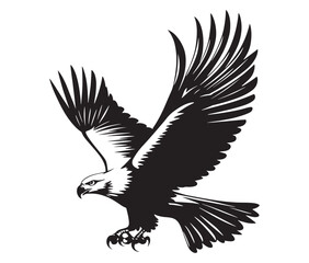  Flying eagle vector illustration
