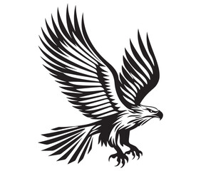  Flying eagle vector illustration