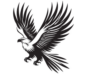  Flying eagle vector illustration