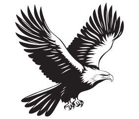  Flying eagle vector illustration