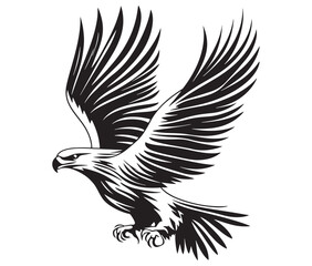  Flying eagle vector illustration
