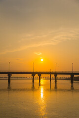 Hengsha Island, Chongming District, Shanghai - Sunset at sea