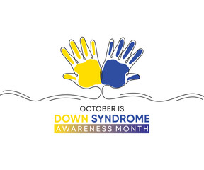 Down Syndrome Awareness Month is celebrated every October to promote understanding, acceptance, and inclusion of individuals with Down syndrome.