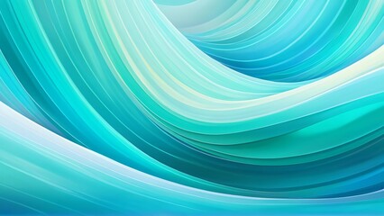 Flowing abstract background with smooth turquoise and blue gradients