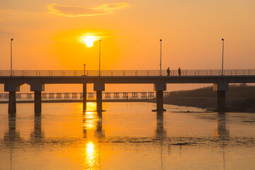 Hengsha Island, Chongming District, Shanghai - Sunset at sea