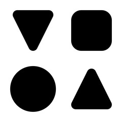 Triangle Square Circle Objects Icon