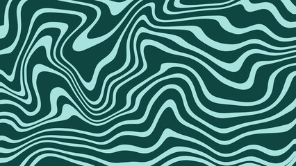Abstract background of random green wave line texture. Green liquid abstract wallpaper