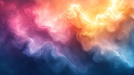 Abstract Nebula Painting - Cosmic Dream