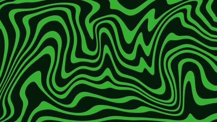 Abstract background of random green wave line texture. Green liquid abstract wallpaper