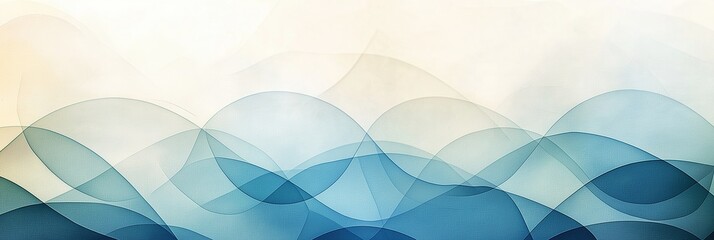 Abstract Design for High Holidays in Muted Blue and White