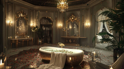 A luxury lifestyle where the streets are paved with gold, and the air smells like perfume, creating a world of opulence that engages all the senses