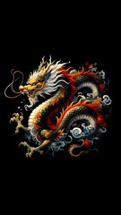 dragon, dragon logo, dragon snake, dragon snake wallpaper, animation, fire snake, japanese mythology, snake wallpaper, japan art, japan tattoo, mythological animals, legendary animals,