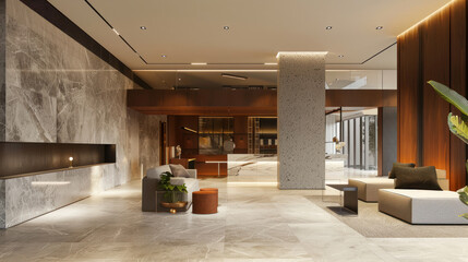 A lifestyle design where every surface is a touchscreen, allowing residents to change the color, texture, and functionality of walls, floors, and furniture with a tap