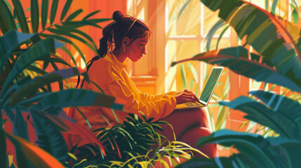 A lifestyle blog where posts are made entirely of animated GIFs and emojis, creating a dynamic, visual storytelling experience that communicates through images