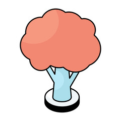 A perfect design icon of tree