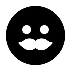 Emoji Mustache Icon