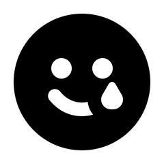 Emoji Smile Tear Icon