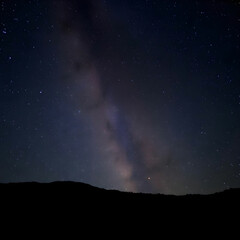 The beautiful shining stars in the night sky