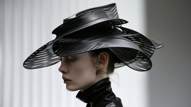 Accessories that hover around the wearer, including floating hats and bags, held in place by magnetic fields, creating a futuristic fashion statement