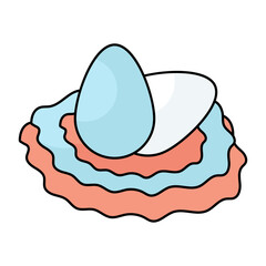 Eggs icon, editable vector