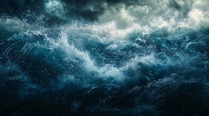  Stormy Sea with Waves Crashing in Nature’s Power