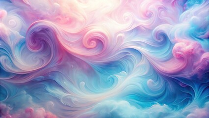Obraz premium abstract swirls of pink and blue dreamscape