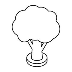 A perfect design icon of tree
