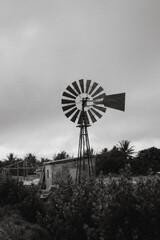 Large wind vane in a salt flat in the lake regions - RJ