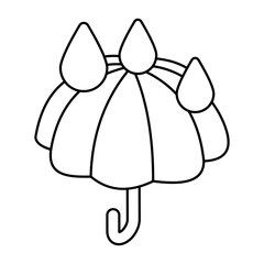 Perfect design icon of umbrella 
