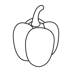 A perfect design icon of capsicum