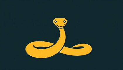 Fototapeta premium snake vector illustration. snake in the form of a snake. snake in the shape of a snake