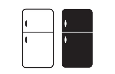 fridge vector icon isolated on a white background