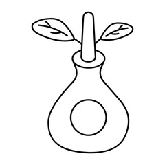 Perfect design icon of botanical flask 