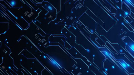 Abstract Digital Circuitry Background