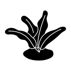 A unique design icon of indoor plant 