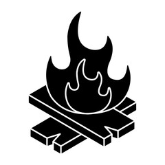 Perfect design icon of fireplace 