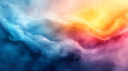 Abstract Cosmic Landscape with Vibrant Hues