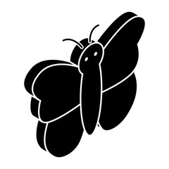 An icon design of butterfly