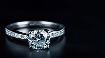 Macro shot of a cushion-cut diamond ring with a pave-set band, Cushion Cut, Sophisticated Style