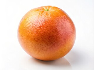 Whole ripe grapefruit on white background