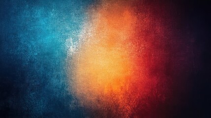 Abstract texture blending vibrant blue, orange, and red hues, creating a dynamic and visually striking background.