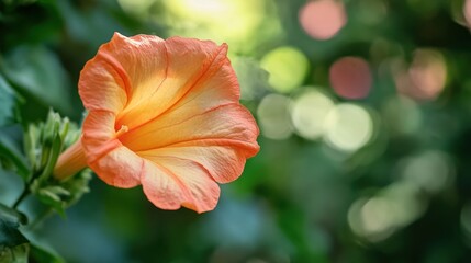 Fototapeta premium A Single Orange Flower