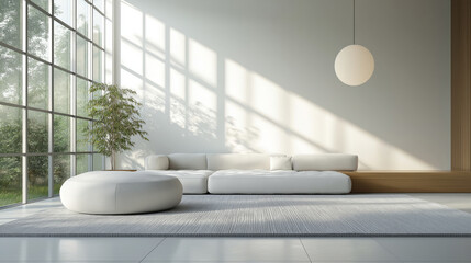 Modern vintage interior of living room