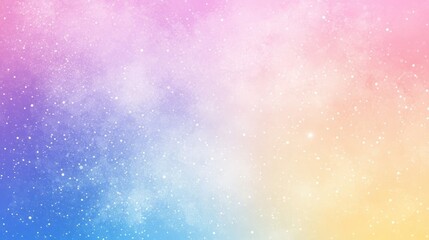 Naklejka premium A dreamy cosmic background featuring soft pastel colors transitioning from pink to blue, creating a whimsical and serene atmosphere.