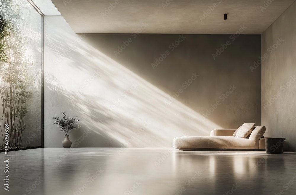 Poster Minimalist Interior Design with Natural Light