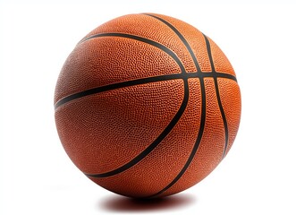 Obraz premium Basketball isolated on a white background
